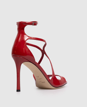 Jimmy Choo Azia red patent leather sandals AZIA95PAT