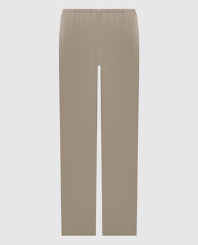 The Row Duvain Khaki Silk Pants 10776W4336