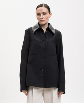 Max Mara Sportmax Black SUPERBO jacket with pleats SPXSUPERBO