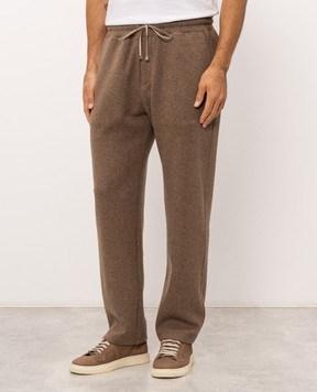 Brett Johnson Brown cashmere sweatpants F6J7LPCG20CHE