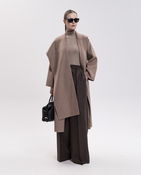 Max Mara CARISMA beige wool and cashmere coat SMMCARISMA
