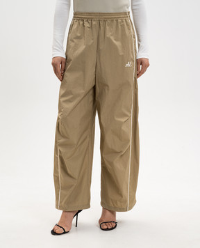 Juun.j Khaki joggers with logo JW6321W04A