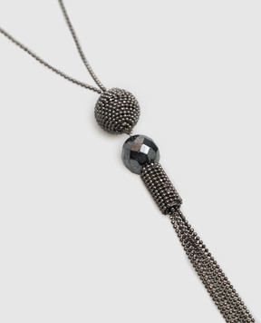 Peserico Gray chain with pendant with monil chain A35534C0CC906