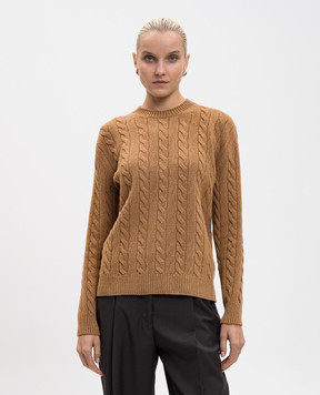 The Row Lido brown wool sweater 10069Y961