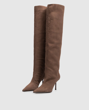 Le Silla Brown suede over the knee boots BELLA 4276C080BXPPVEP