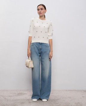 Twinset Blue jeans with crystals 252TT2270