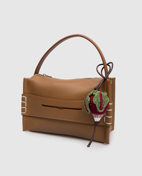 JW Anderson Knitted radish-shaped bag charm AC0423FA0496