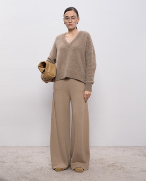Demiur Brown alpaca wool pullover ALP103