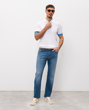 MooRER MILTON blue jeans with a worn effect MILTON919VINTAGE