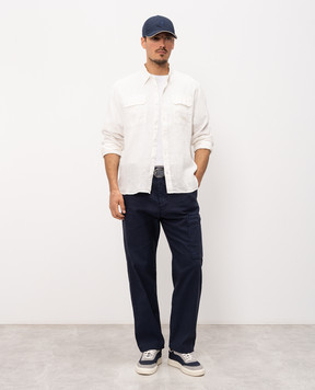C.P. Company Blue cargo with linen MPA253A110658G