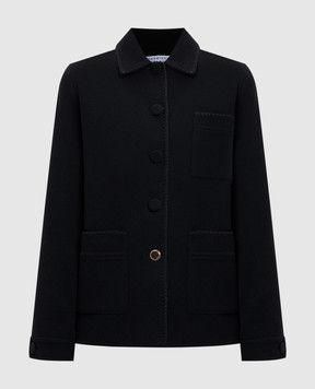 Gabriela Hearst Ulu Chore black cashmere jacket 1255050C076