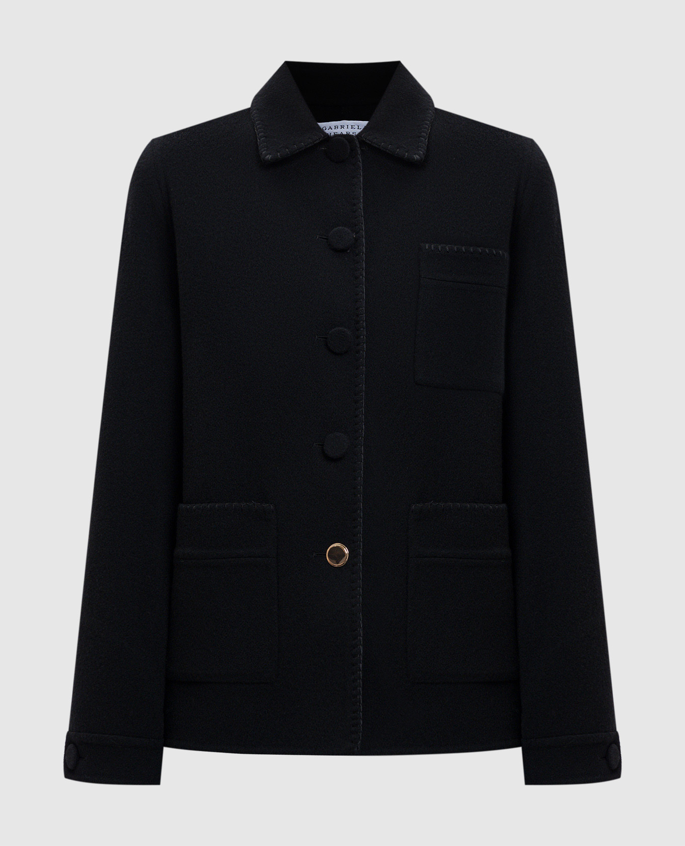 

Ulu Chore black cashmere jacket Gabriela Hearst