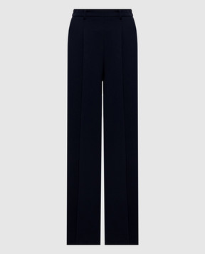 Twinset Blue pants with textured logo 262TF2014