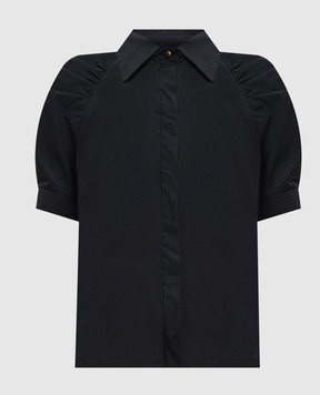 Max Mara Black blouse with short sleeves MSTAMORE