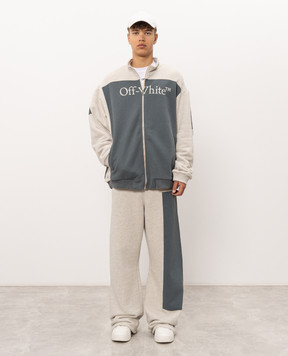 Off-White Grey melange sports pants 44MCJ03QF26F001060