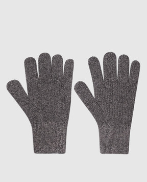 Brunello Cucinelli Gray cashmere gloves MQS95908