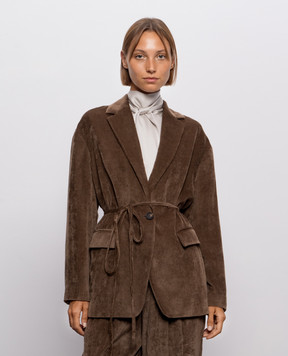 Brunello Cucinelli Brown corduroy jacket MG5477406P