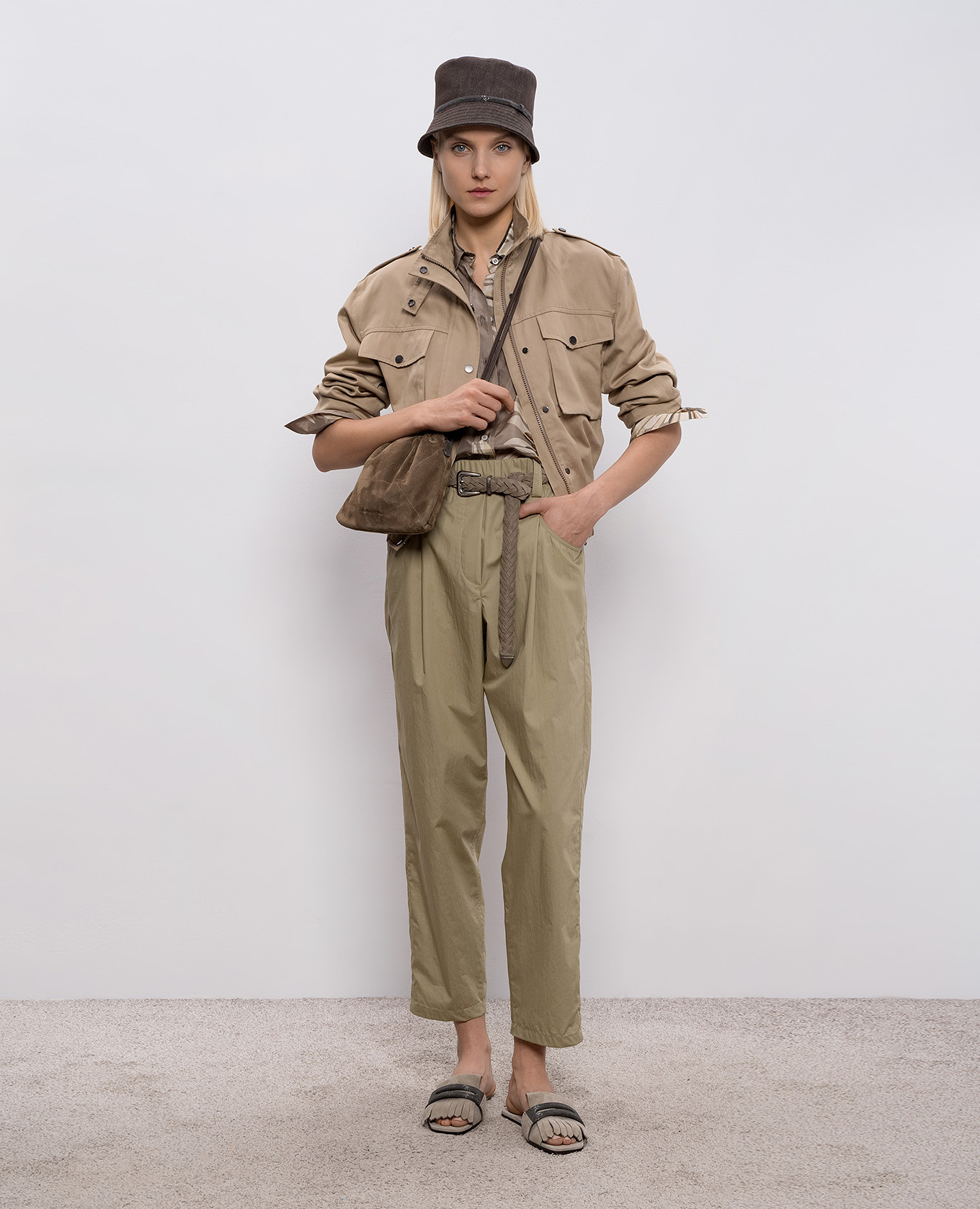 

Khaki pants Brunello Cucinelli