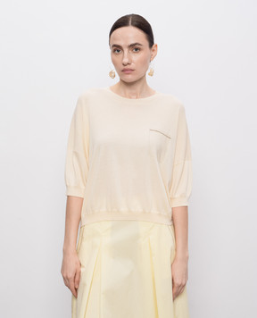 Peserico Yellow top with monil chain S99174F14K09173742