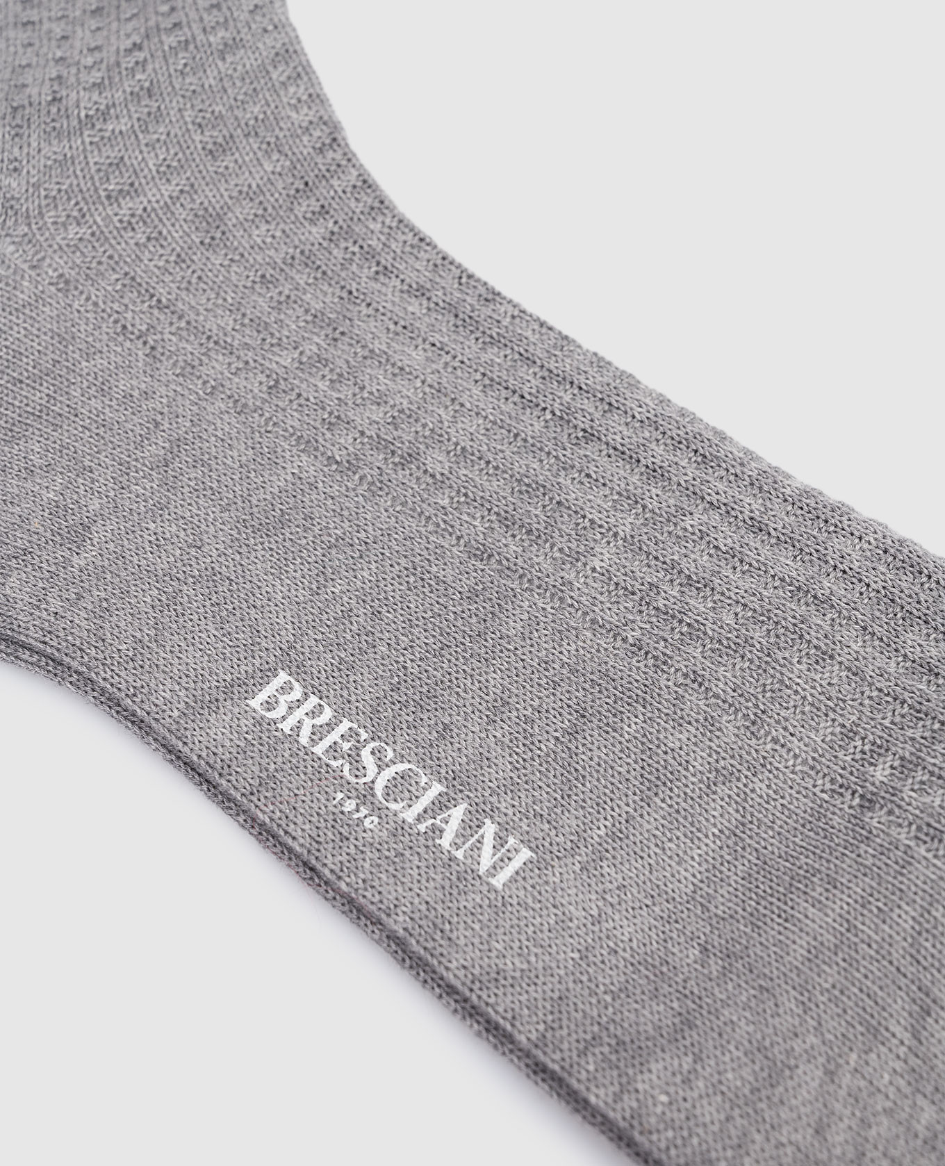 

Grey ribbed socks Bresciani