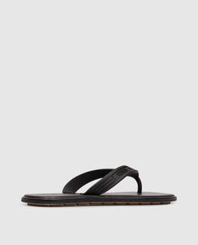 Bottega Veneta Black Sampieri flip-flops 867559V00P5
