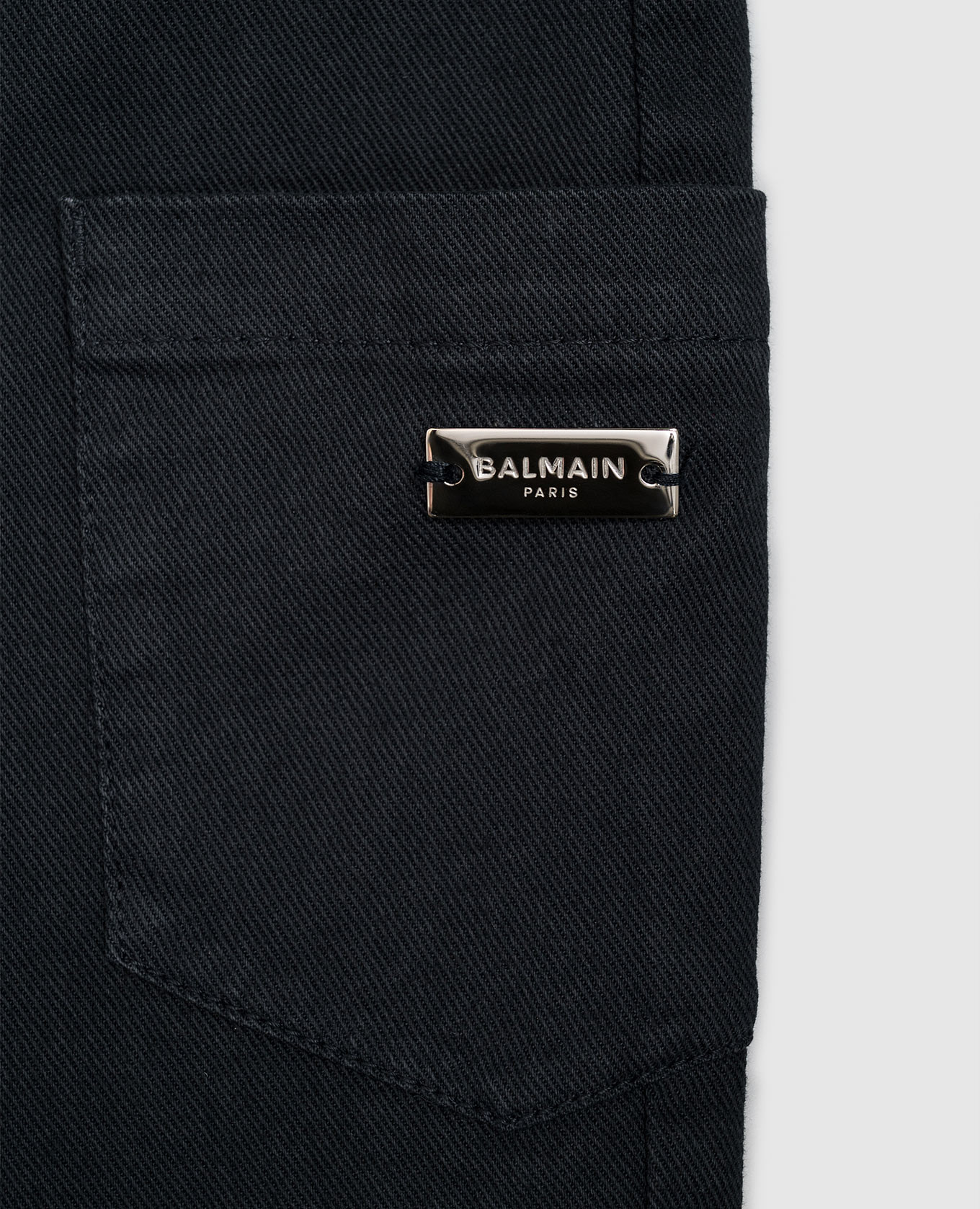 Children's black jeans Balmain 3