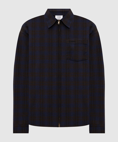 Checked shirt-style jacket