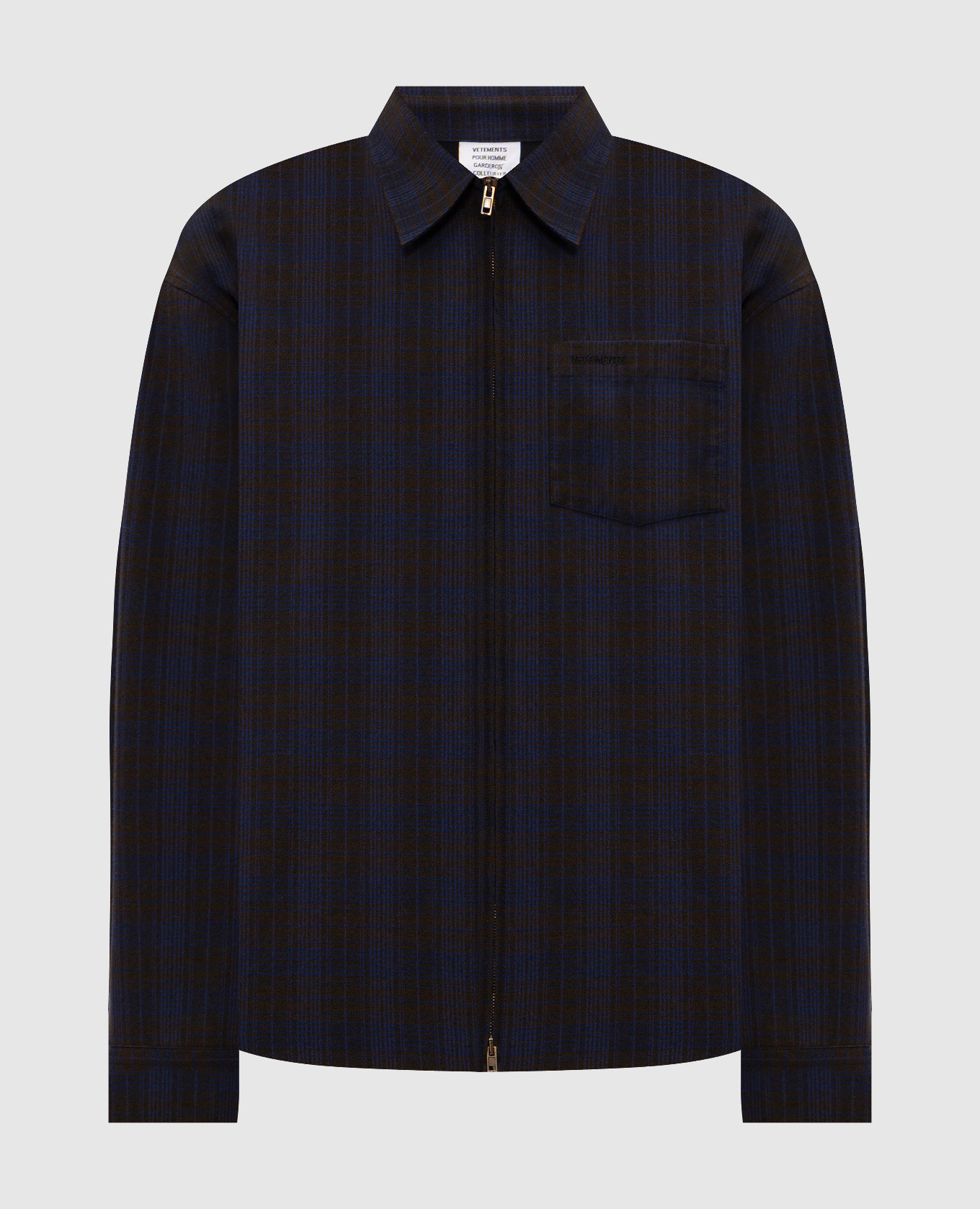 Checked shirt-style jacket Vetements