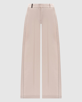 Peserico Beige wool pants with lurex A0404003359
