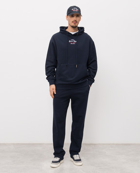 Iceberg Blue hoodie with logo embroidery E062630A