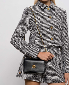 Versace Emblème black leather crossbody bag 10264871A17449
