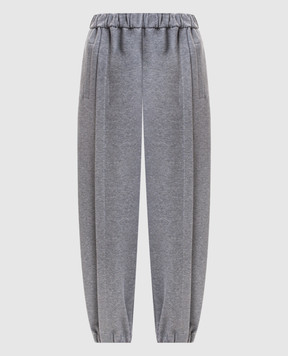 Carven Grey melange joggers 6262K21058