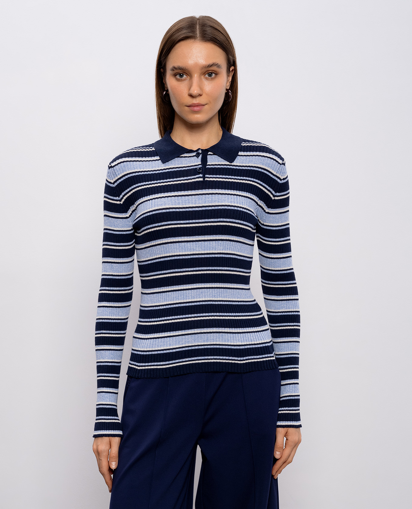 Blue striped polo shirt Max & Co 3