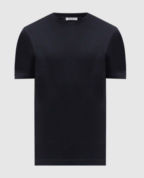 Stefan Brandt Blue cotton T-shirt ELIDELUXE185