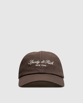 Sporty & Rich Brown cap with logo embroidery AC04083232BR03w