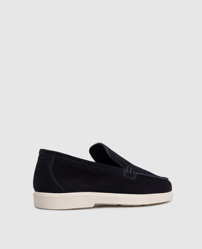 MooRER SAVILLE blue suede loafers SAVILLEP5