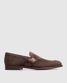 Brunello Cucinelli Brown suede loafers MZUDYRU669
