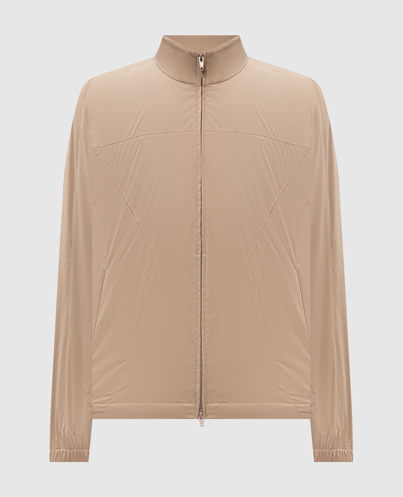 Beige perforated sports jacket