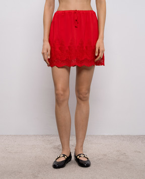 Ermanno Scervino Red mini skirt D482O383APHKI