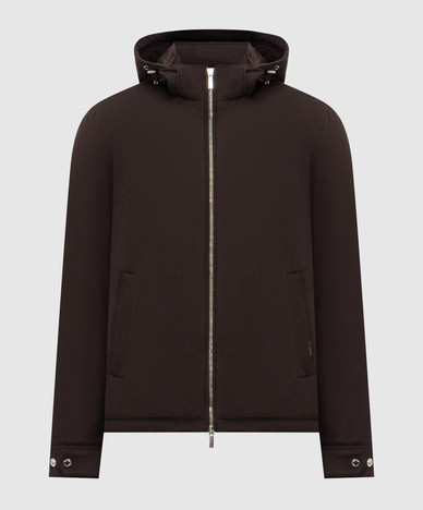 ALBINI brown cashmere down jacket
