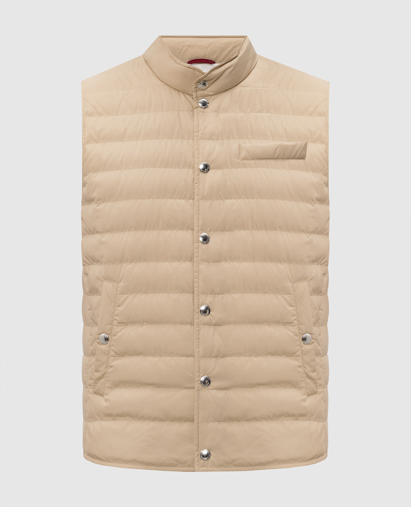 Beige down vest