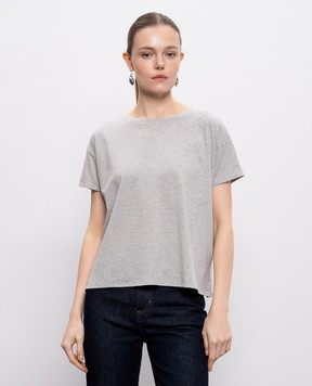 Loulou de Saison Gray melange T-shirt BASILUZZO BASILUZZOLDS