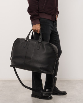 Stefano Ricci Black leather travel bag ND207M7TUMRVH