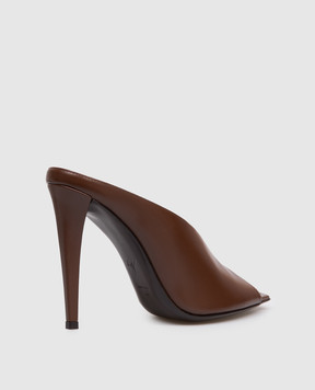 Giuseppe Zanotti Brown leather Key mules E600071