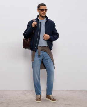 Brunello Cucinelli Blue layered T-shirt M0B137427