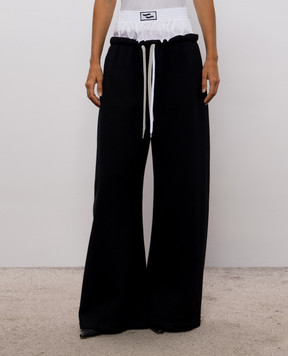 SSHEENA Puff black insulated track pants 26FWPUFFBTF26011