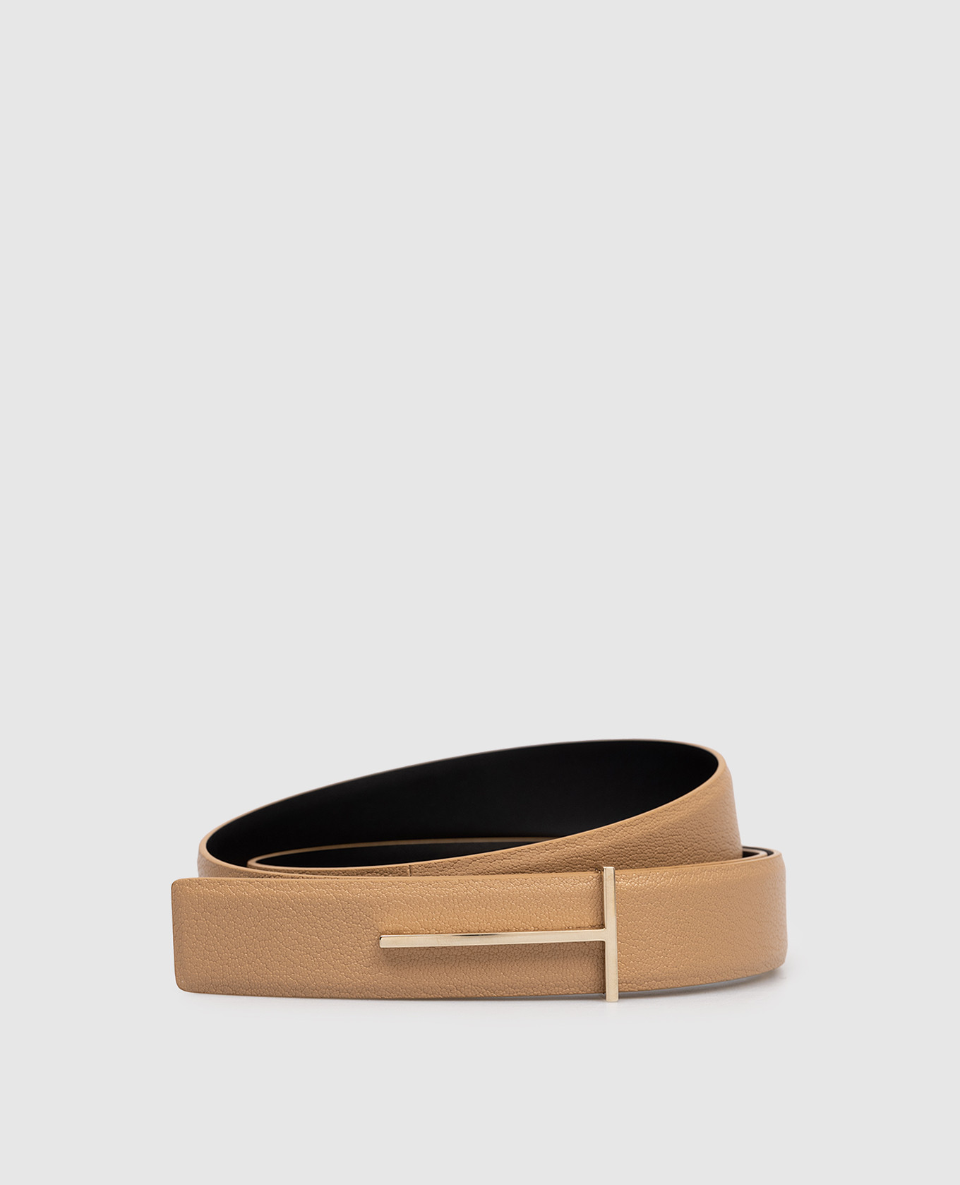 

Double-sided leather belt Tom Ford, Beige
