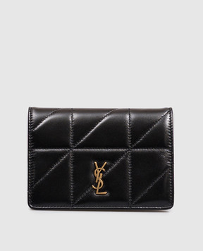 Saint Laurent Black leather passport cover JAMIE 863034AAG7X