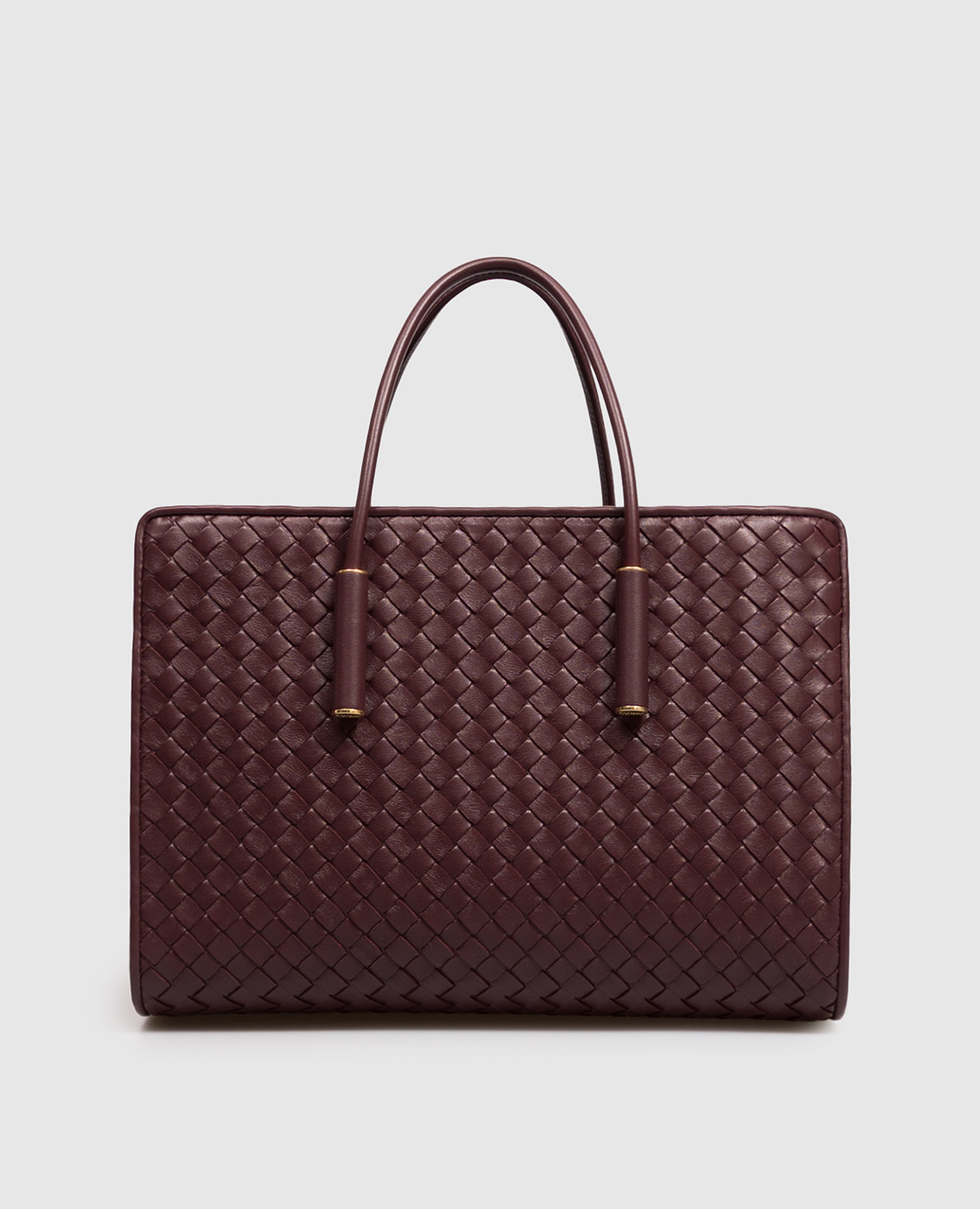 Barbara burgundy leather tote bag
