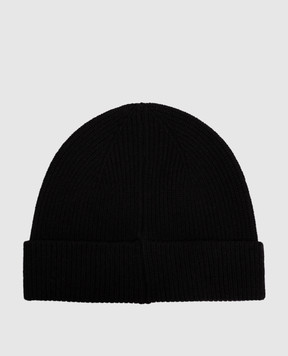 Peserico Black wool and cashmere hat R76064F1209470